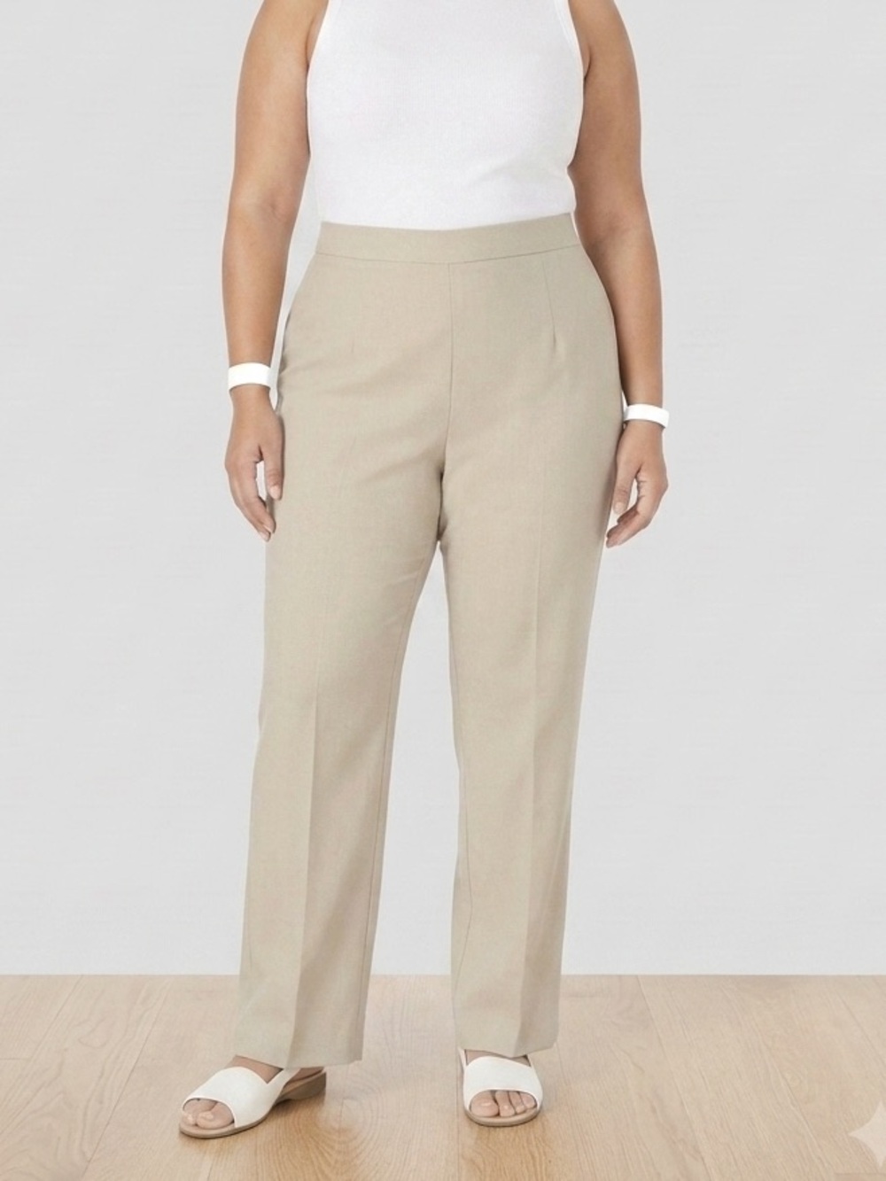 NWT CHEROKEE Beige Cotton Pants size 18